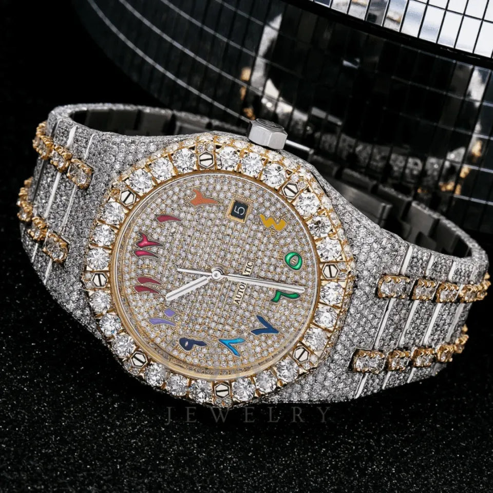 YELLOW AREBIC DIAL WATCH