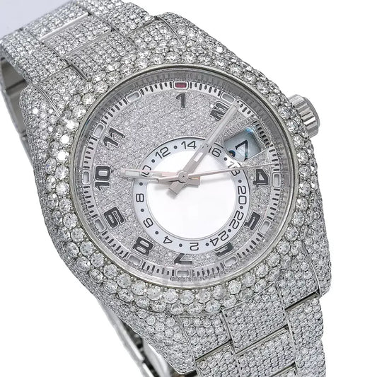 EXQUISITE 42MM SILVER DIAL WATCH