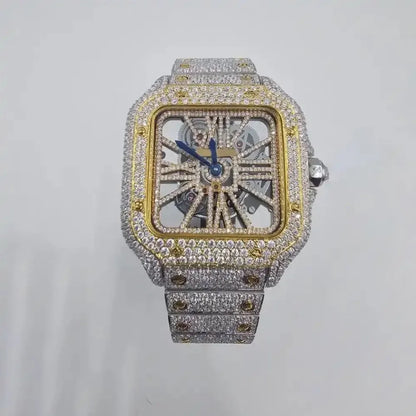 ELEGANCE 41MM GOLD DIAL SKELETON WATCH