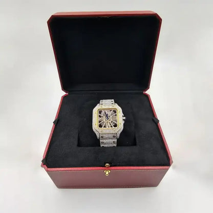 ELEGANCE 41MM GOLD DIAL SKELETON WATCH