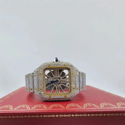ELEGANCE 41MM GOLD DIAL SKELETON WATCH