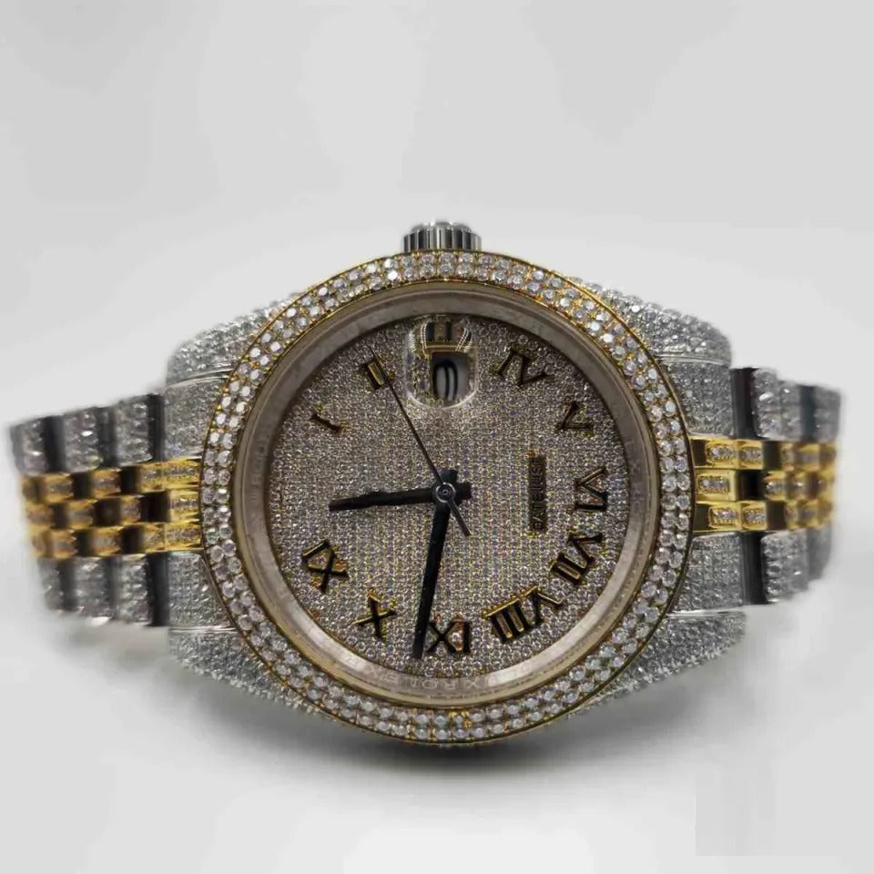 36MM ROSE GOLD ROMAN DIAL WATCH
