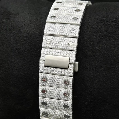 Exquisite 36mm Rose Gold Diamond Watch