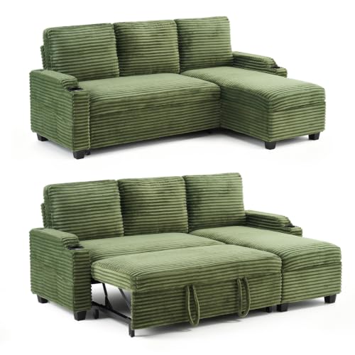 VINGLI Convertible Loveseat Sleeper Sofa Bed, Pullout Couch for Living Room