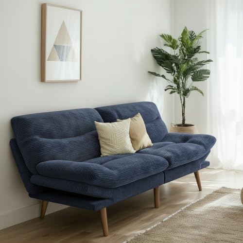 Marsail 66.02" Futon Sofa Bed, Convertible Couch & Sleeper Sofa, Light Grey