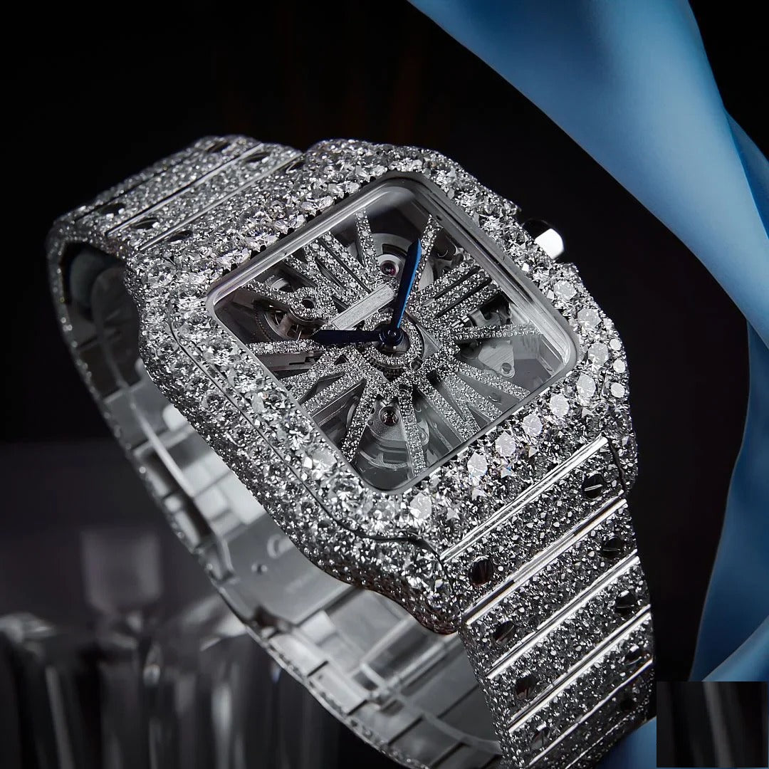 Dazzling Skeleton Diamond Watch