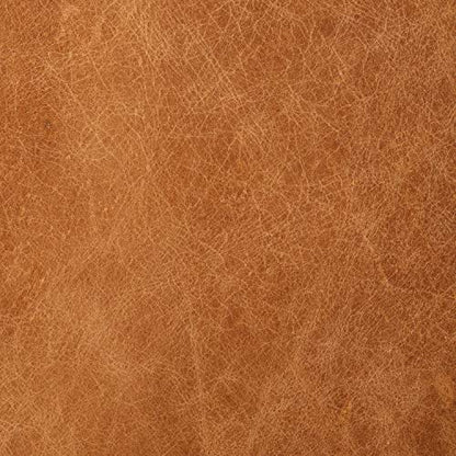 POLY & BARK Napa 82" Leather Pull‑Out Sleeper Sofa – Full‑Grain Italian Leather Upholstery,Tri‑Layer Mattress & Storage Console –Sophisticated Multi‑Functional Sofa Bed for Living Rooms & Guest Spaces