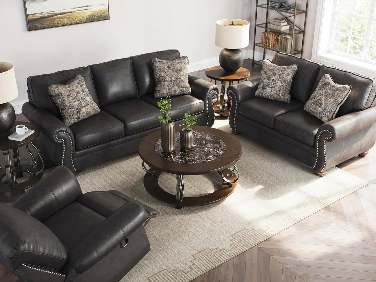 Signature Design by Ashley Chatterton Queen Sleeper Sofa Couch, Granite