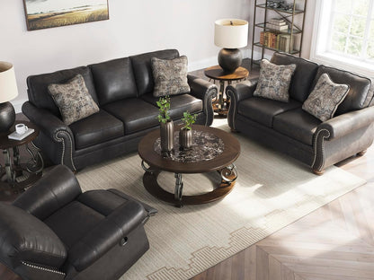 Signature Design by Ashley Chatterton Queen Sleeper Sofa Couch, Granite