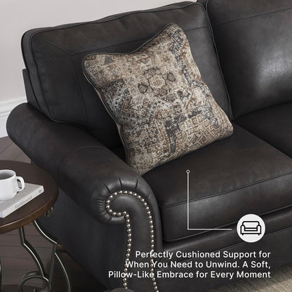 Signature Design by Ashley Chatterton Queen Sleeper Sofa Couch, Granite