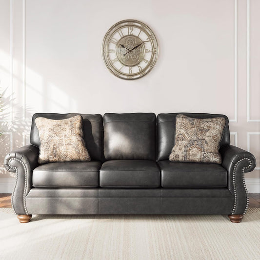 Signature Design by Ashley Chatterton Queen Sleeper Sofa Couch, Granite