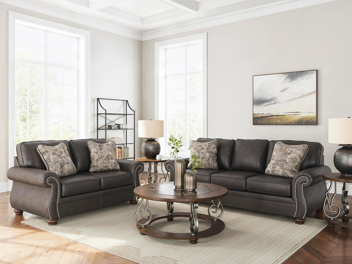 Signature Design by Ashley Chatterton Queen Sleeper Sofa Couch, Granite