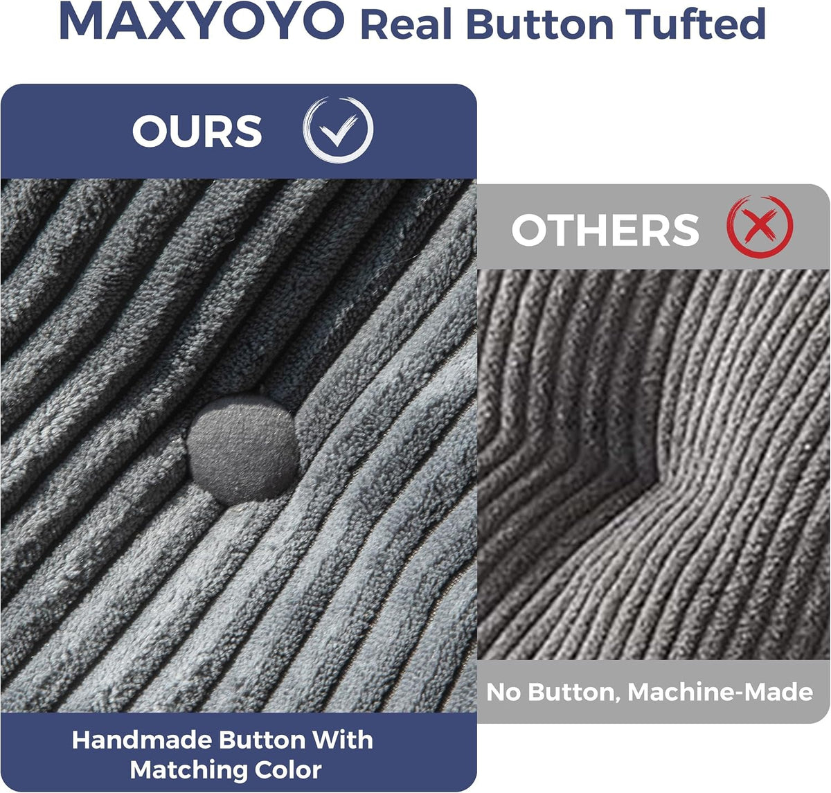 MAXYOYO Folding Sofa Bed, Convertible Chair Bed with Pillow