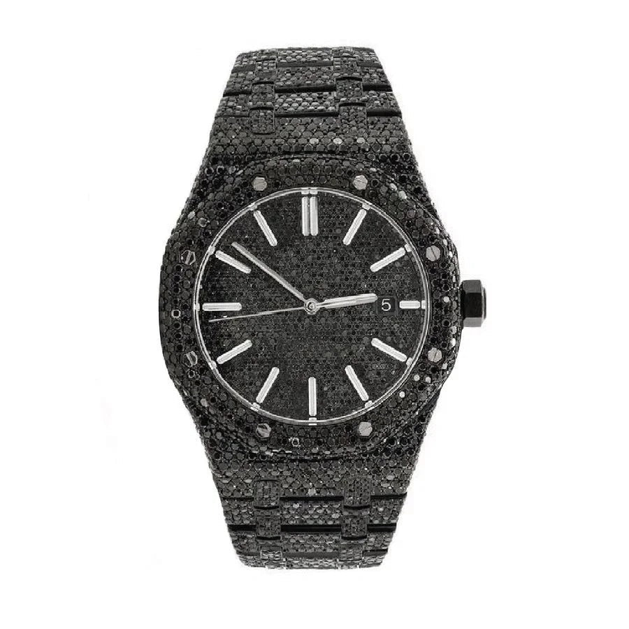 Luxurious Dial Black Diamond Watch
