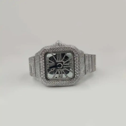 Dazzling Skeleton Diamond Watch
