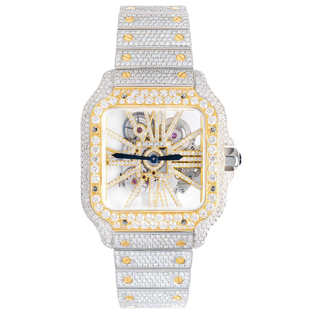 ELEGANCE 41MM GOLD DIAL SKELETON WATCH