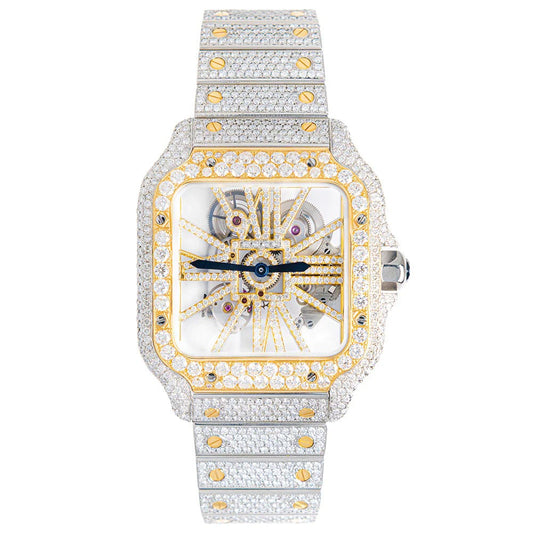 ELEGANCE 41MM GOLD DIAL SKELETON WATCH