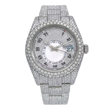 EXQUISITE 42MM SILVER DIAL WATCH