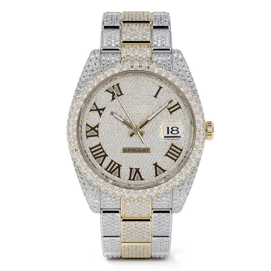 Exquisite 41mm Roman Numeral Dial Watch