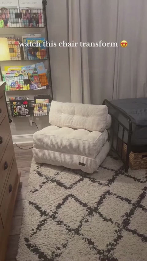 MAXYOYO Folding Sofa Bed, Convertible Chair Bed with Pillow