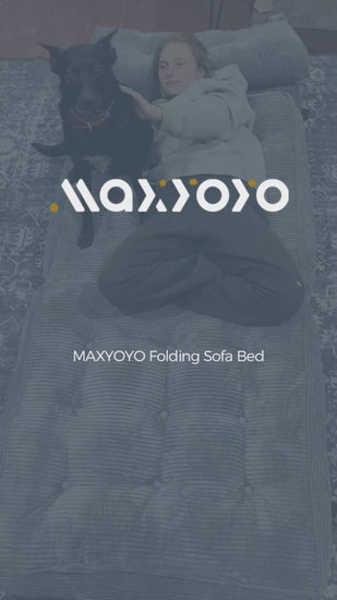 MAXYOYO Folding Sofa Bed, Convertible Chair Bed with Pillow