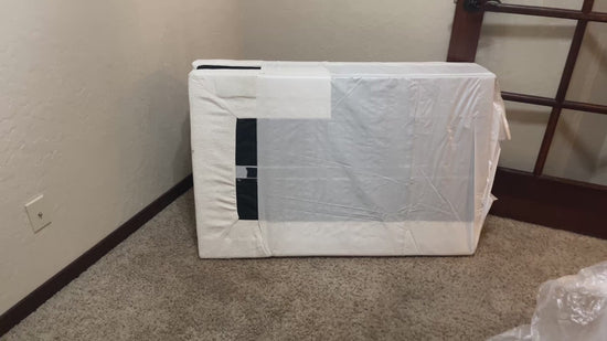 Txtin's Sleeper Sofa with Pull Out Bed 112 Inch U Shaped Sectional Couch