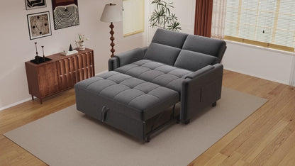 Gizoon Convertible Sofa Bed Modern Couch Bed & Small Loveseat Sleeper, Grey