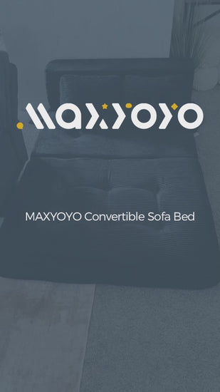 MAXYOYO Convertible Sofa Bed, Fold Out Sofa Couch with Pillow for Adults