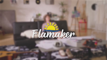 Flamaker Futon Sofa Bed, Black Faux Leather Convertible Loveseat Couch