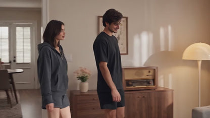 GRUSIGN 78" 5-in-1 Convertible Futon Sofa Bed, Boneless Corduroy, Gray