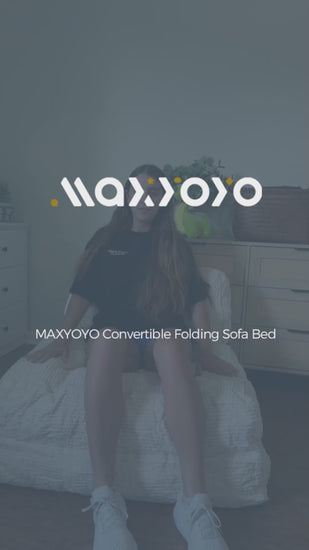MAXYOYO Folding Sofa Bed, Convertible Chair Bed with Pillow