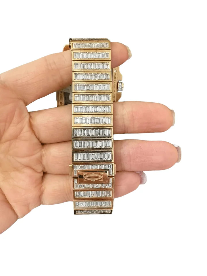 Dazzling Automatic Movement Baguette Watch